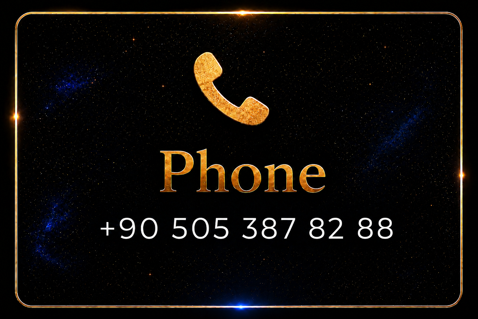 Telefon +90 505 387 82 88